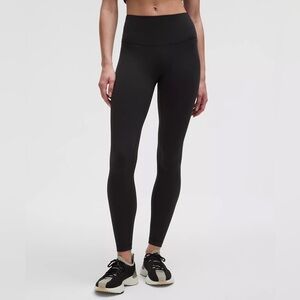 Lululemon Black High-Rise Wunder Under Women's Performance Leggings in Size 0.